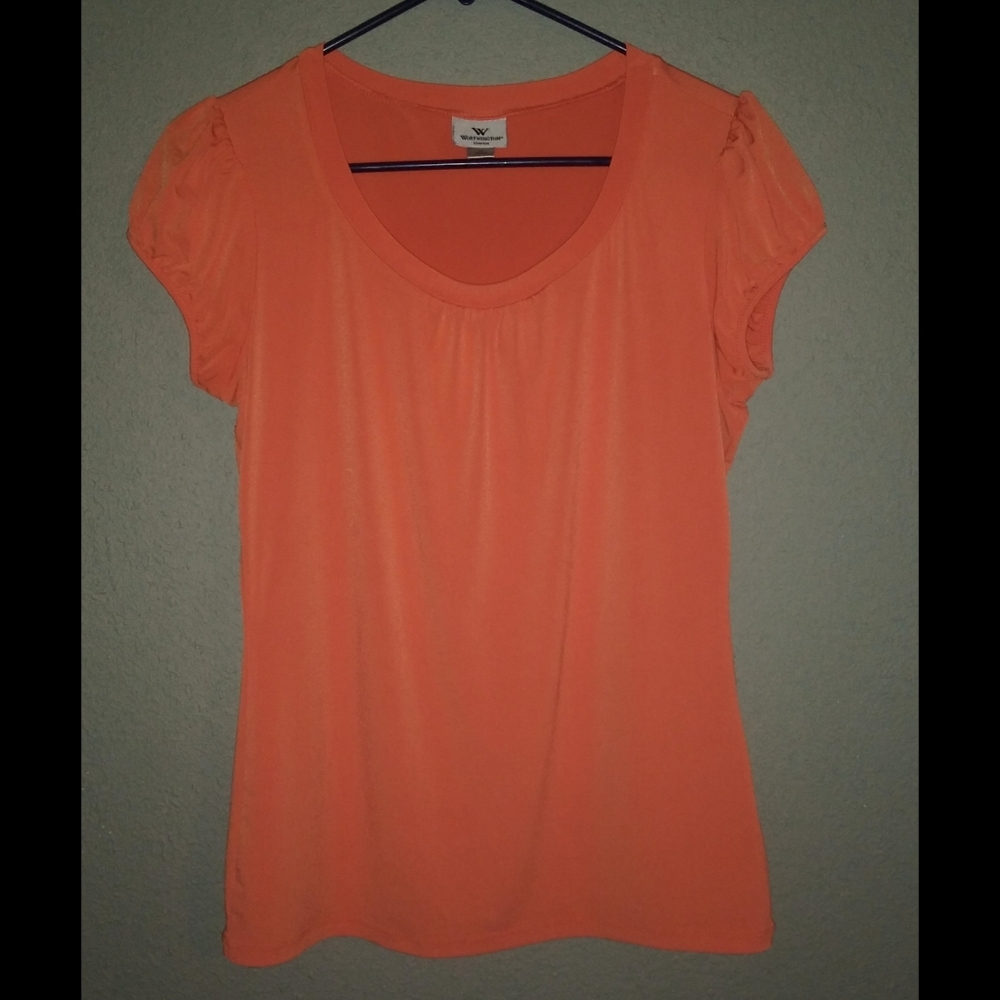 Coral Colored and Short Sleeved